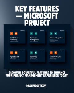 Microsoft Project 2021 Professional Key Features Gantt Resource 