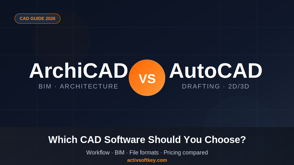 ArchiCAD vs AutoCAD: Which CAD Software Should You Choose in 2026?