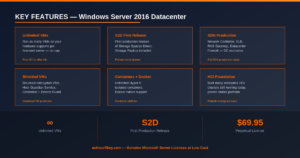 Windows Server 2016 Datacenter features