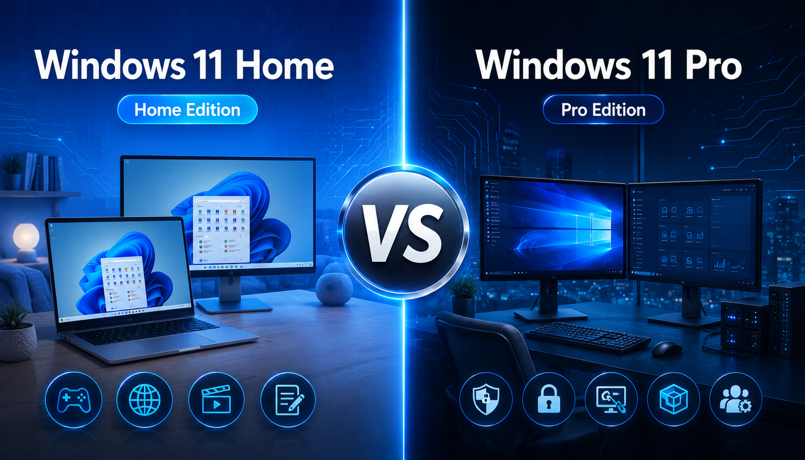 Windows 11 Pro vs Home: Full Comparison — Which Should You Buy in 2026?